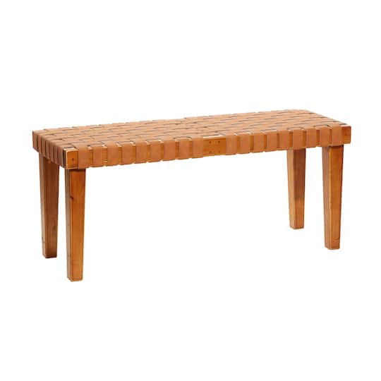 Brown Wood Rustic Bench